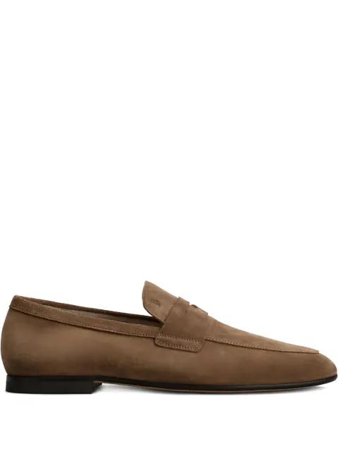 penny-straps suede loafers by TODS