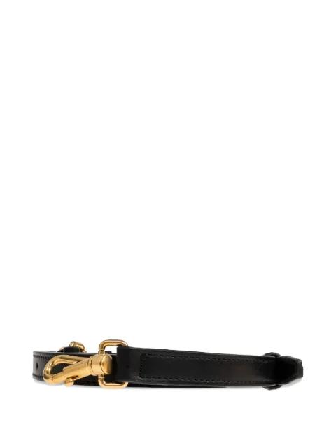 perforated buckled leather tote bag by TODS