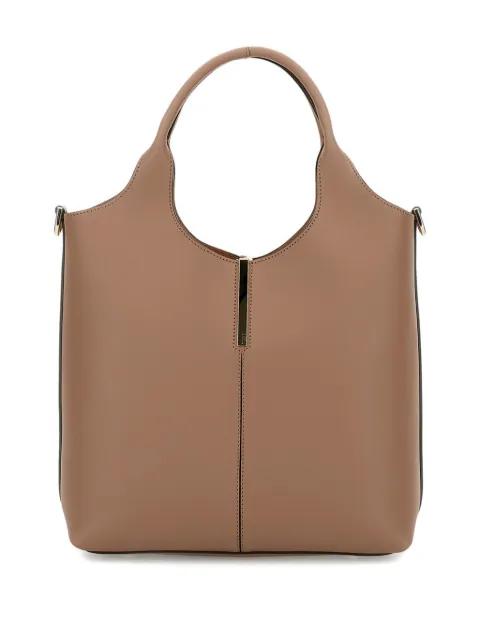 removable-strap hook leather shoulder bag by TODS