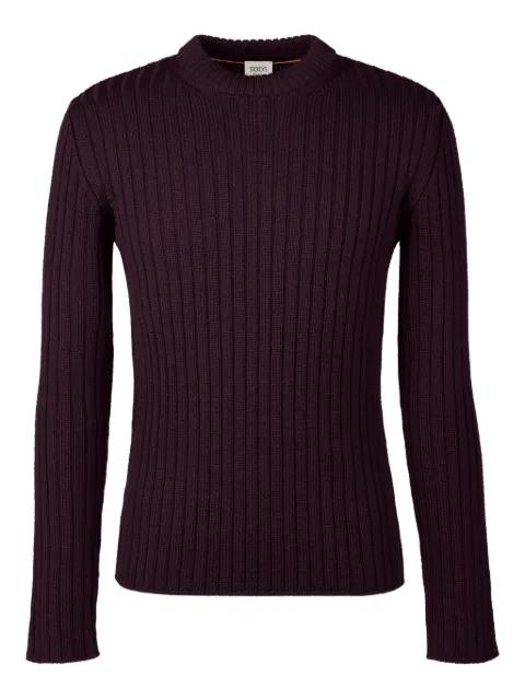 ribbed crew-neck sweater by TODS