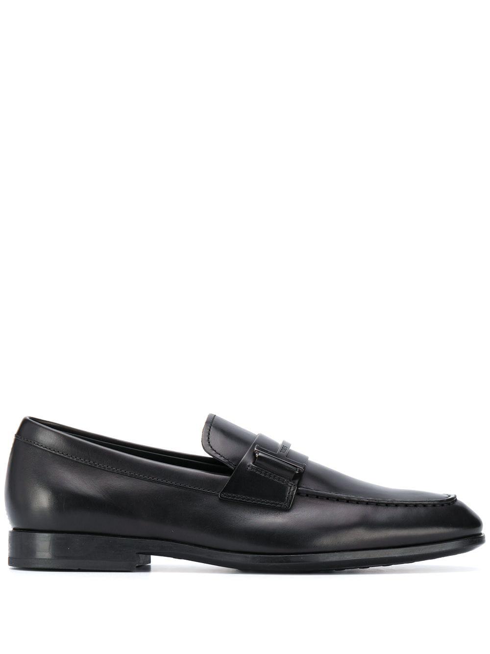 single T leather loafers by TODS