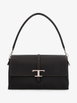 small T Timeless pebbled-leather shoulder bag by TODS