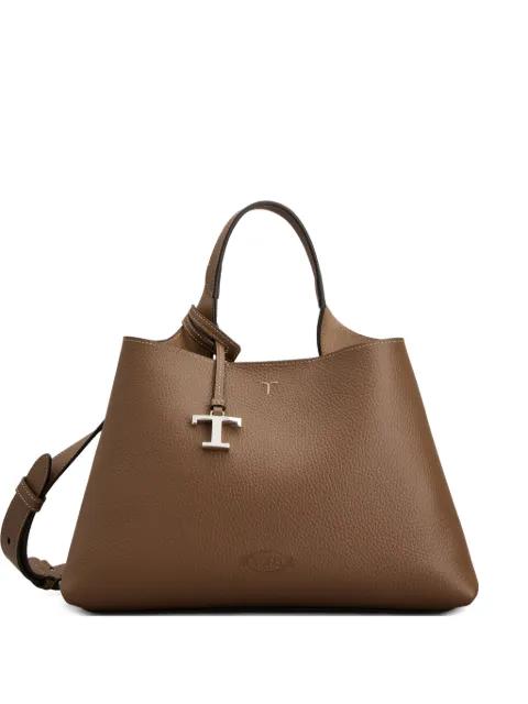 small logo charm top handle tote bag by TODS