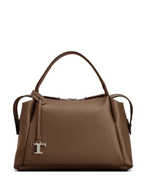 small logo-charm tote bag by TODS