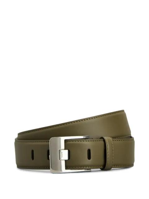stitched buckle belt by TODS