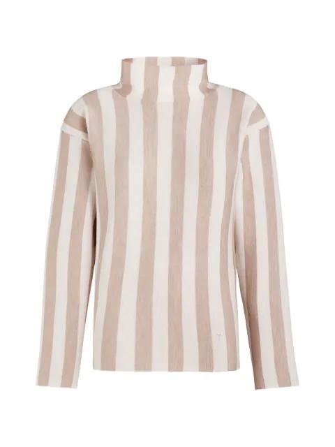 striped funnel-neck sweater by TODS