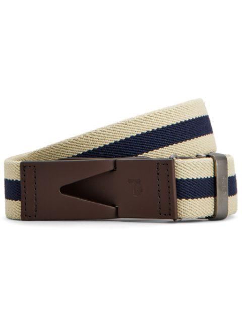striped snap-buckle belt by TODS