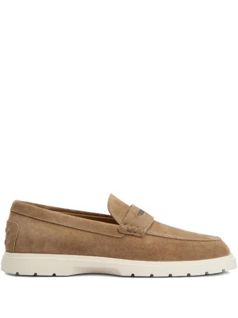 suede leather loafers by TODS