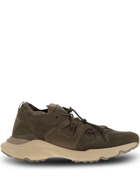 suede-panelled leather-trimmed sneakers by TODS