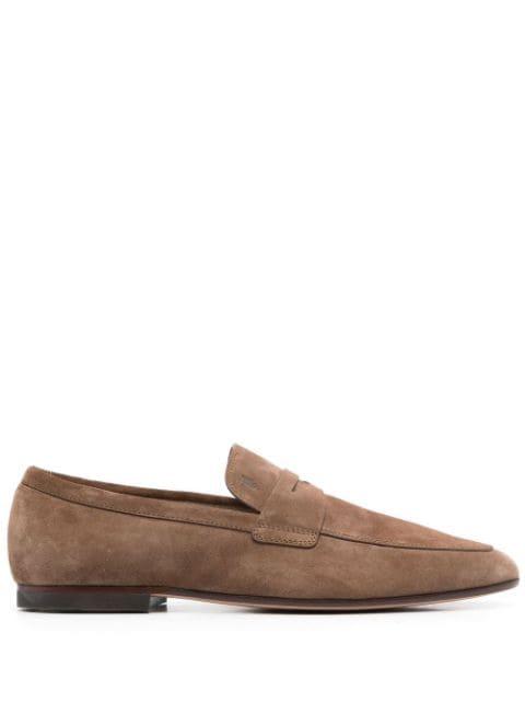 suede penny loafers by TODS