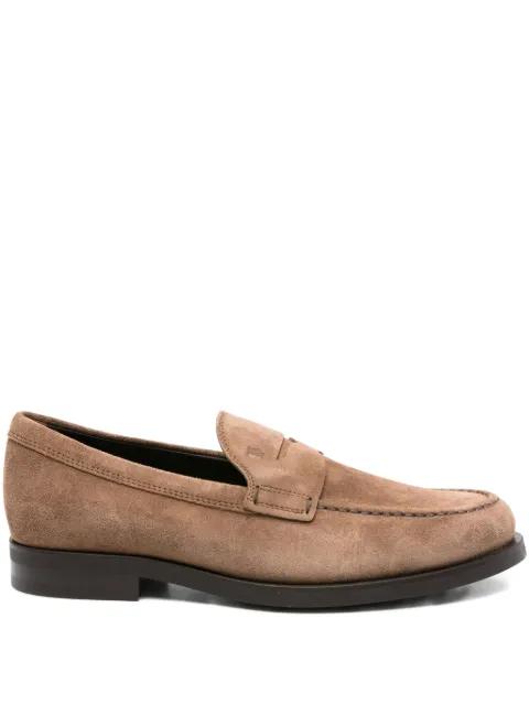 suede penny loafers by TODS