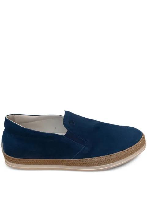 suede rope-trimmed espadrilles by TODS