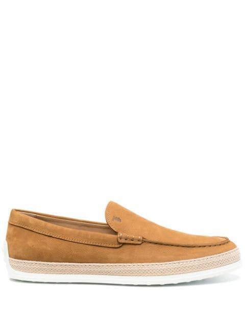suede slip-on loafers by TODS