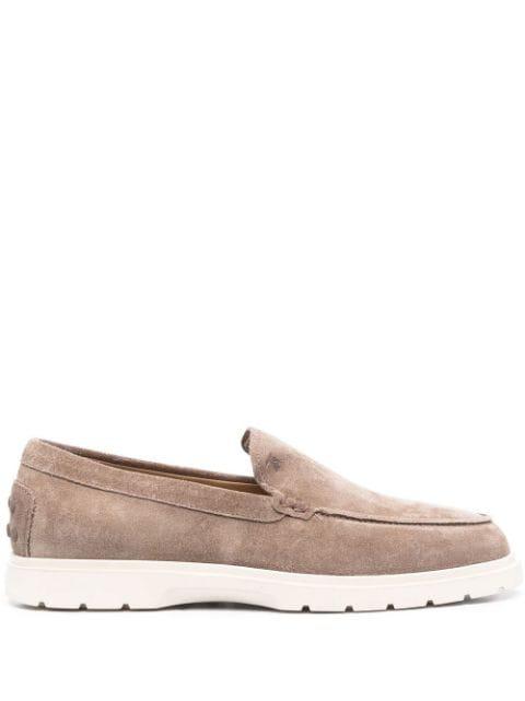 suede slip-on loafers by TODS