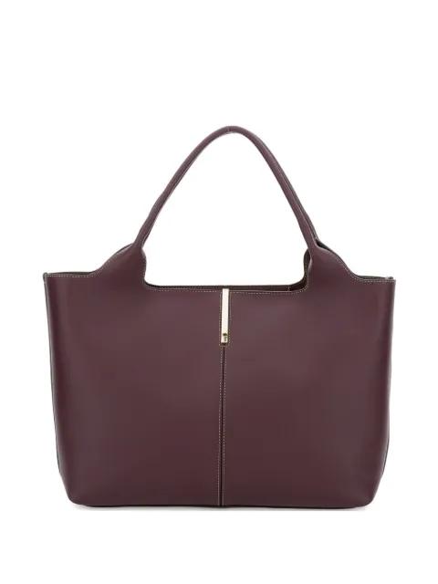 top-handle leather tote bag by TODS
