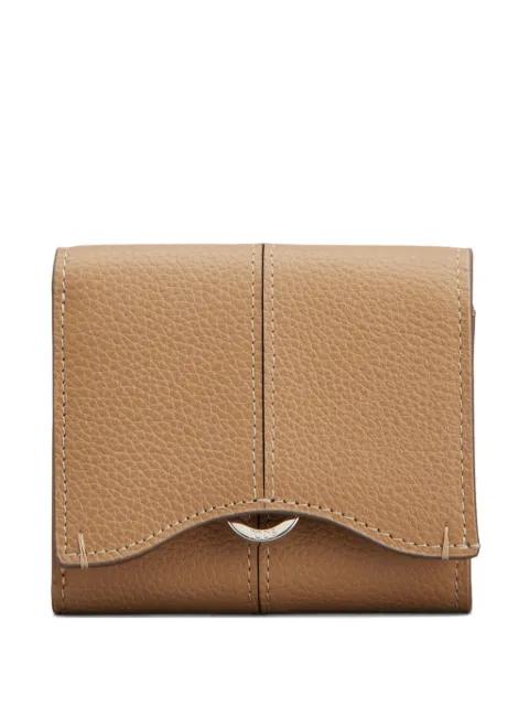 tri-fold stitched wallet by TODS