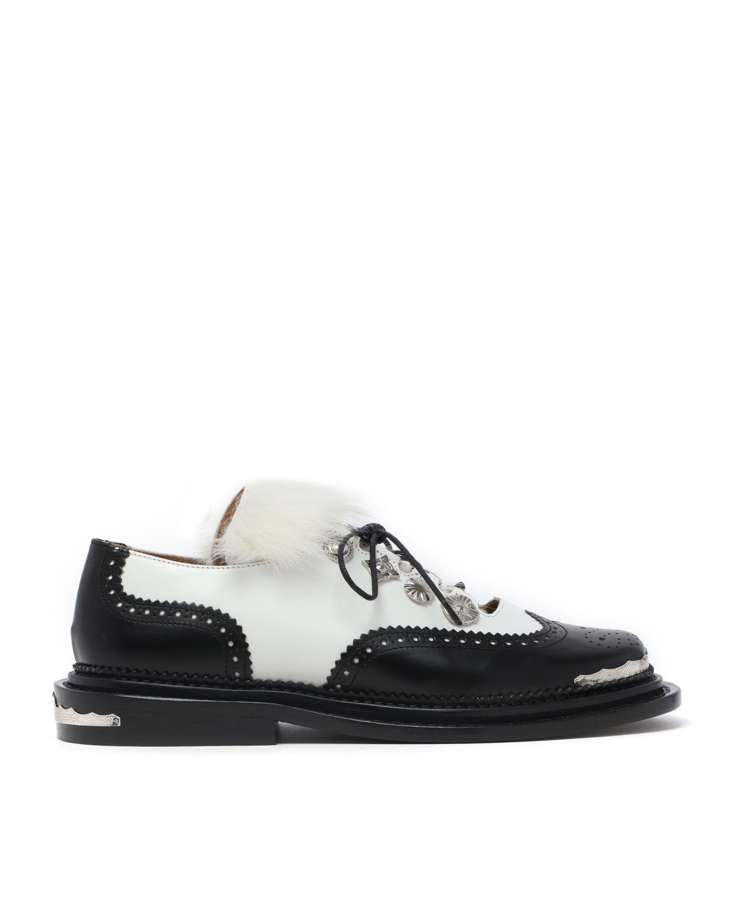 Embellished leather oxfords by TOGA