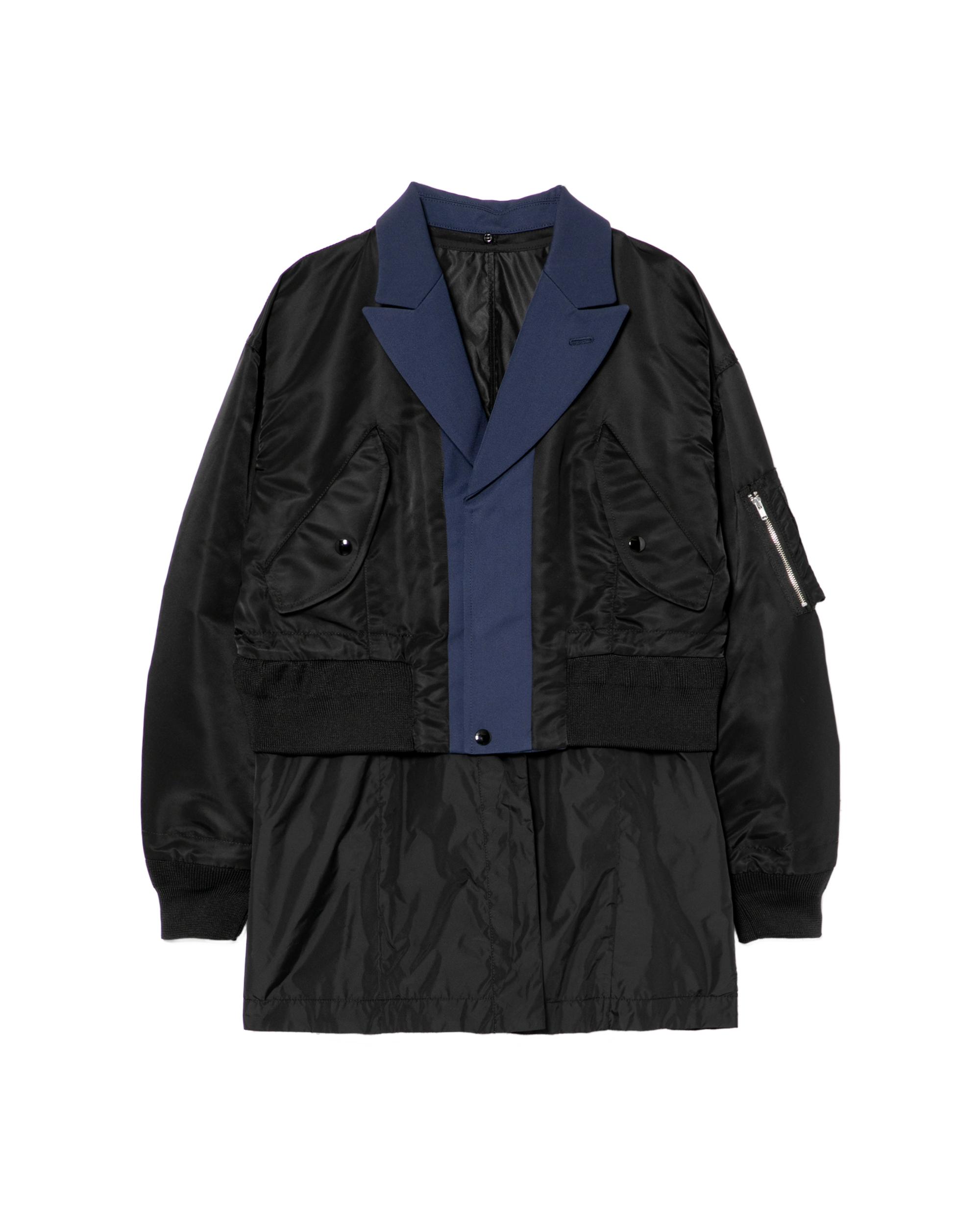 Layered bomber-trim utility jacket by TOGA