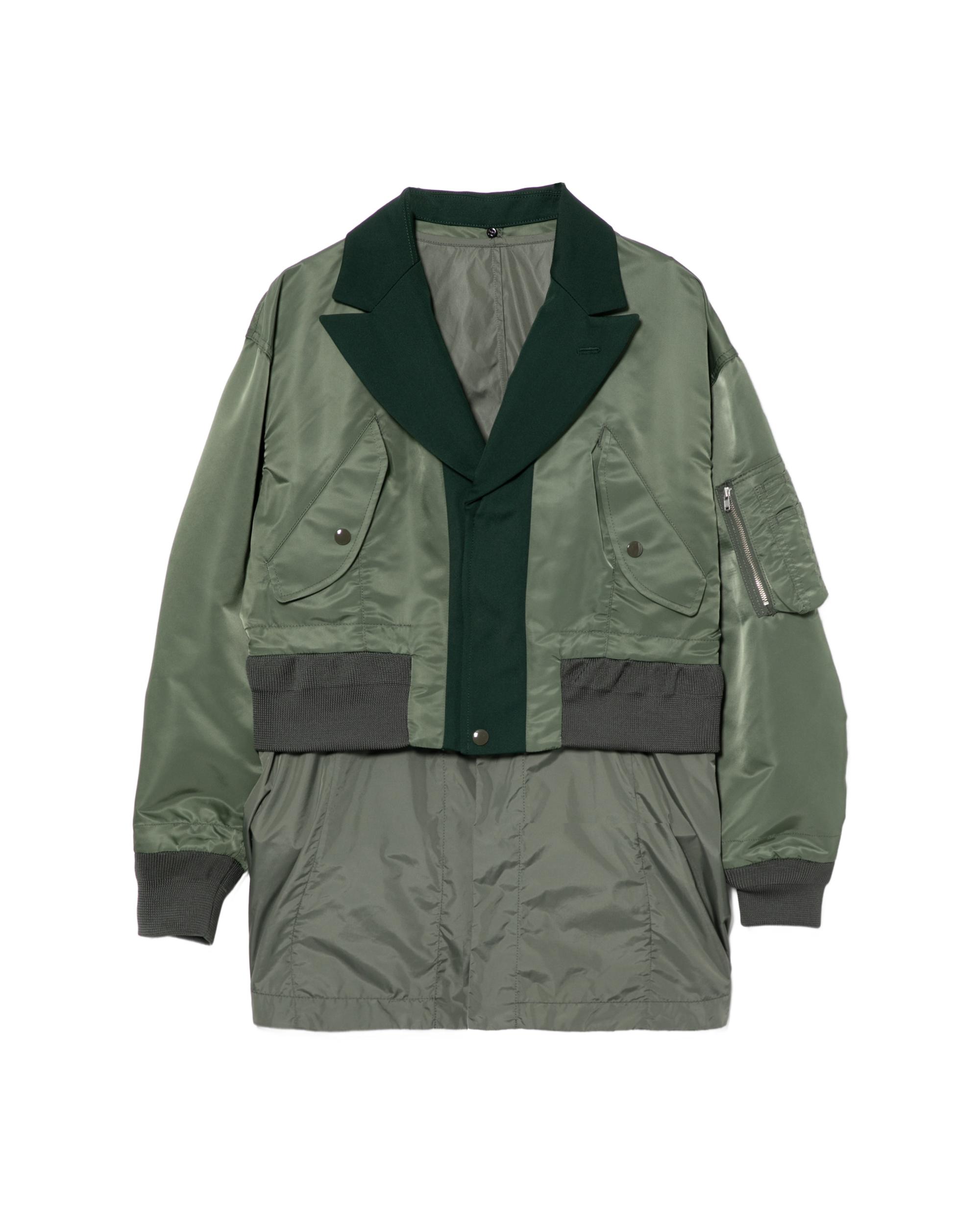 Layered bomber-trim utility jacket by TOGA
