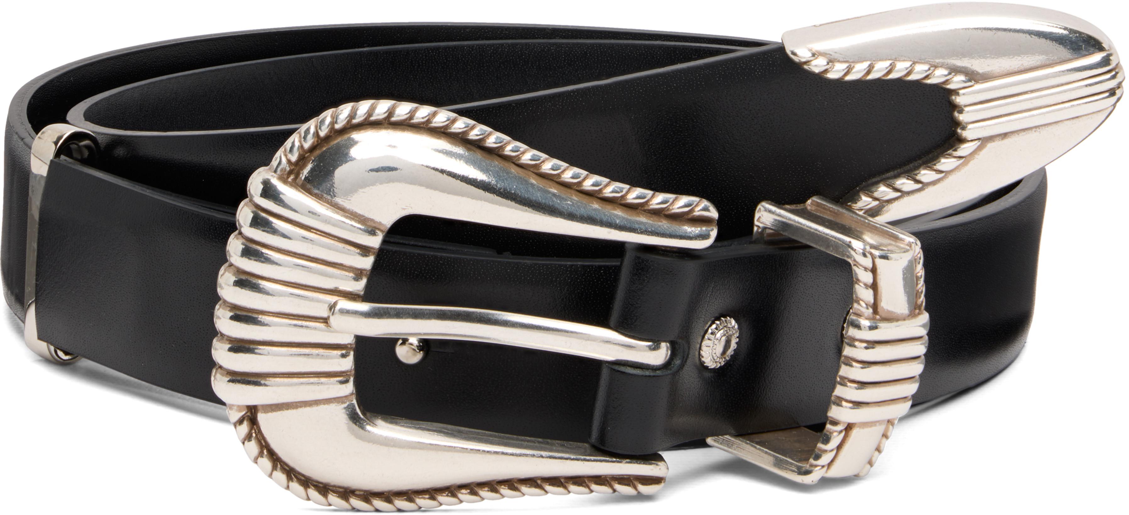 Black Single Buckle Belt by TOGA PULLA