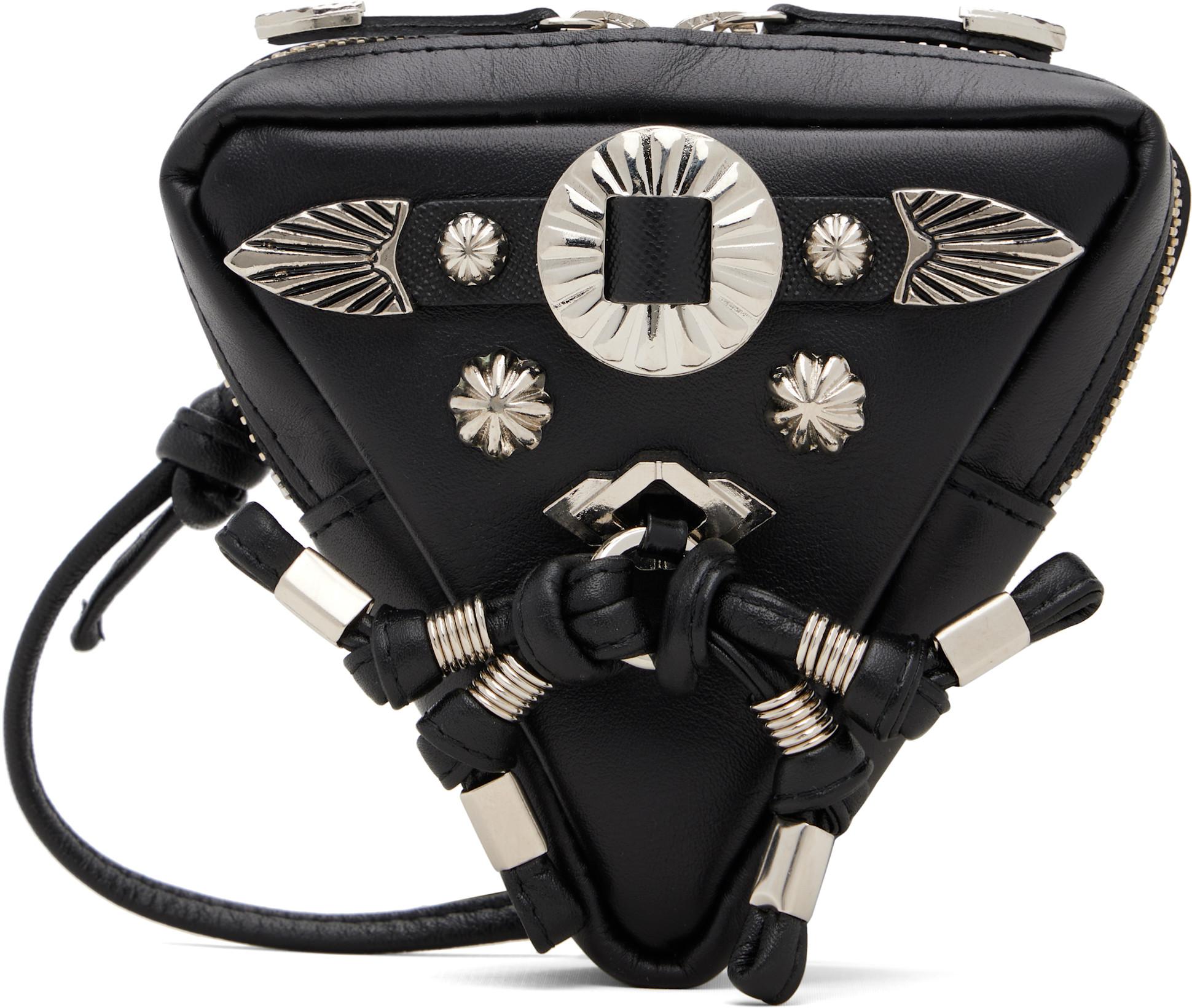 Black Triangle Shoulder Bag by TOGA PULLA