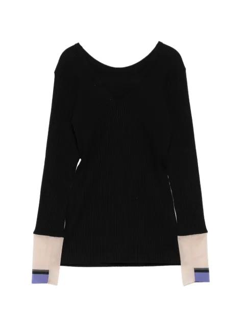 ribbed long-sleeves sweater by TOGA TOO