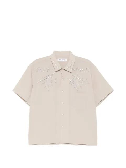 stud-embellished short-sleeve shirt by TOGA TOO
