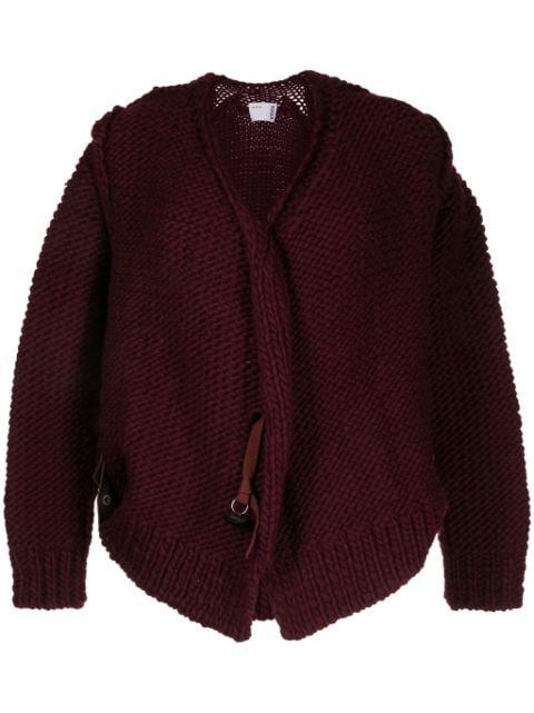 V-neck chunky-knit cardigan by TOGA