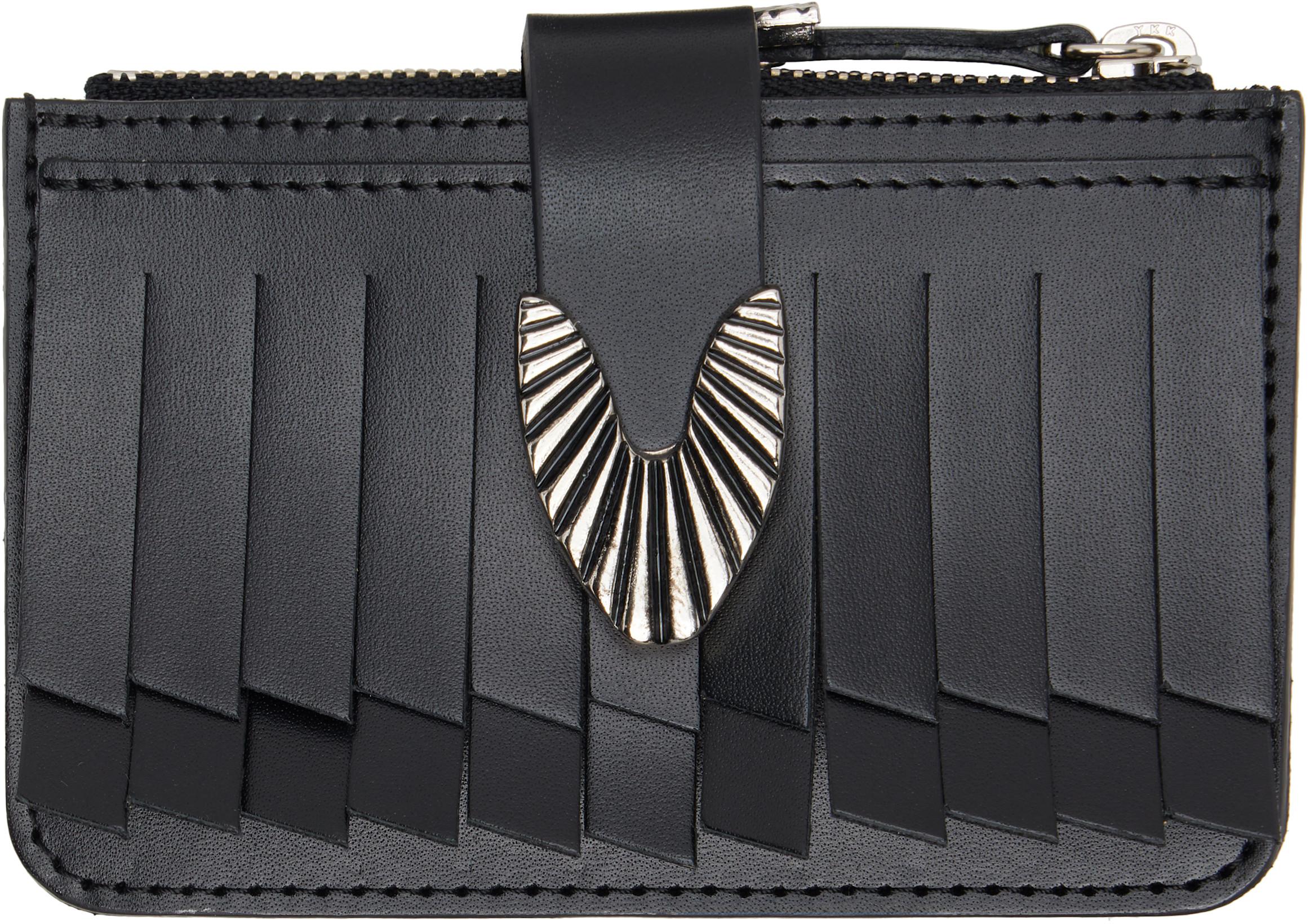 Black Fringe Small Wallet by TOGA VIRILIS