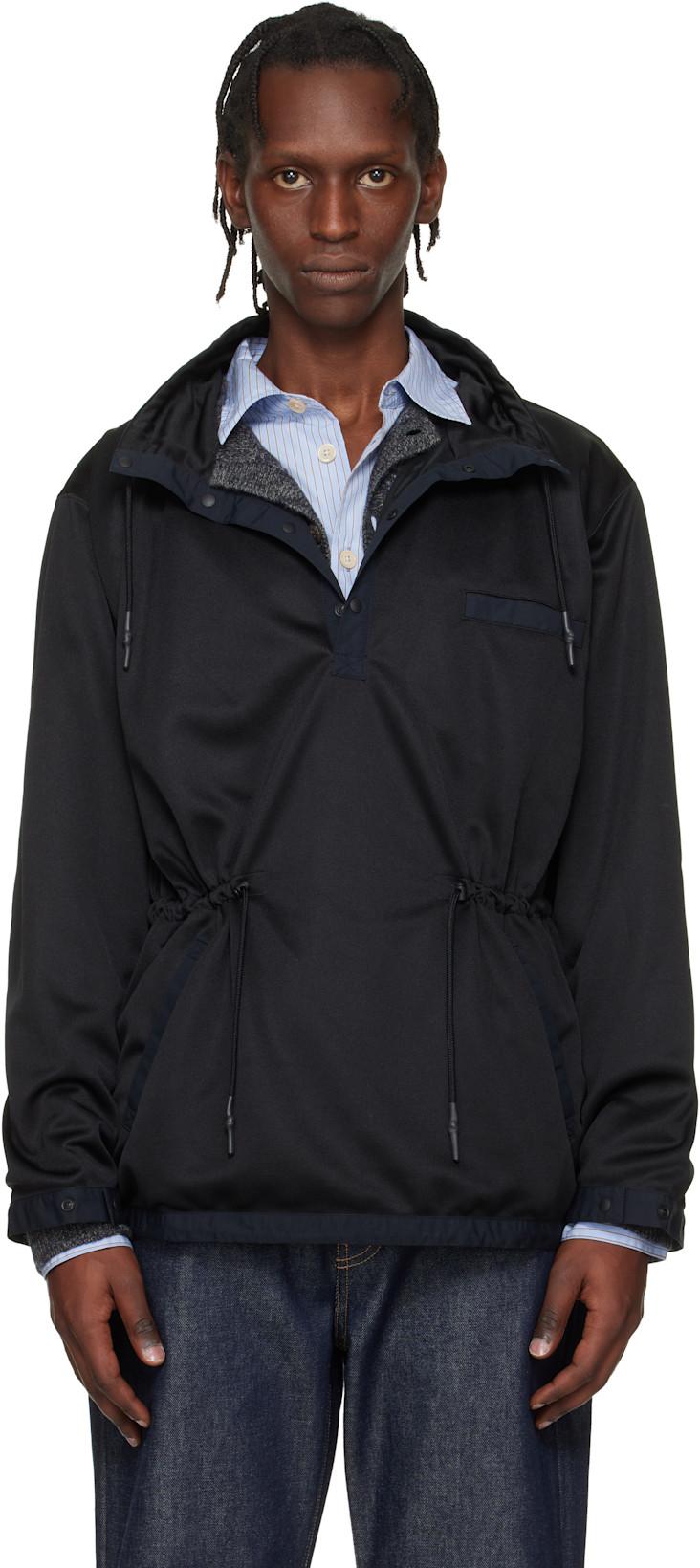 Black Jersey Pullover Jacket by TOGA VIRILIS