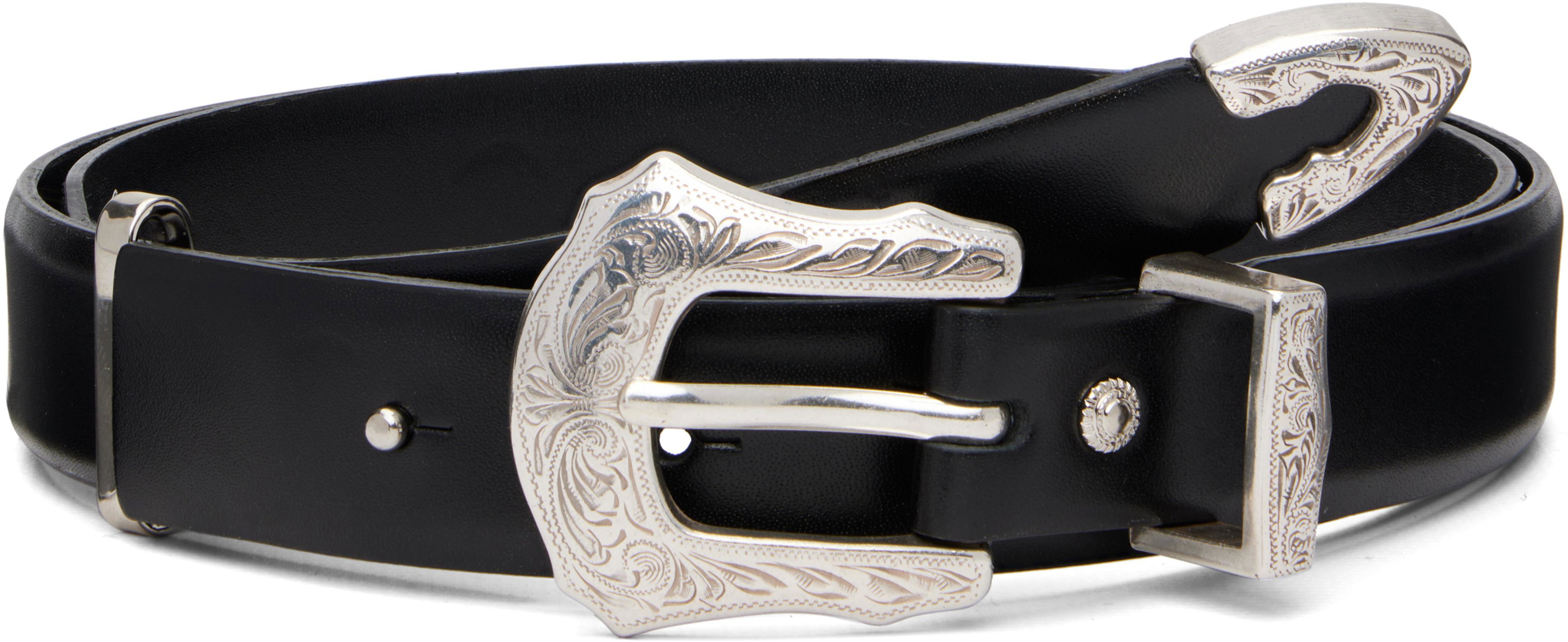 Black Metal Buckle Belt by TOGA VIRILIS