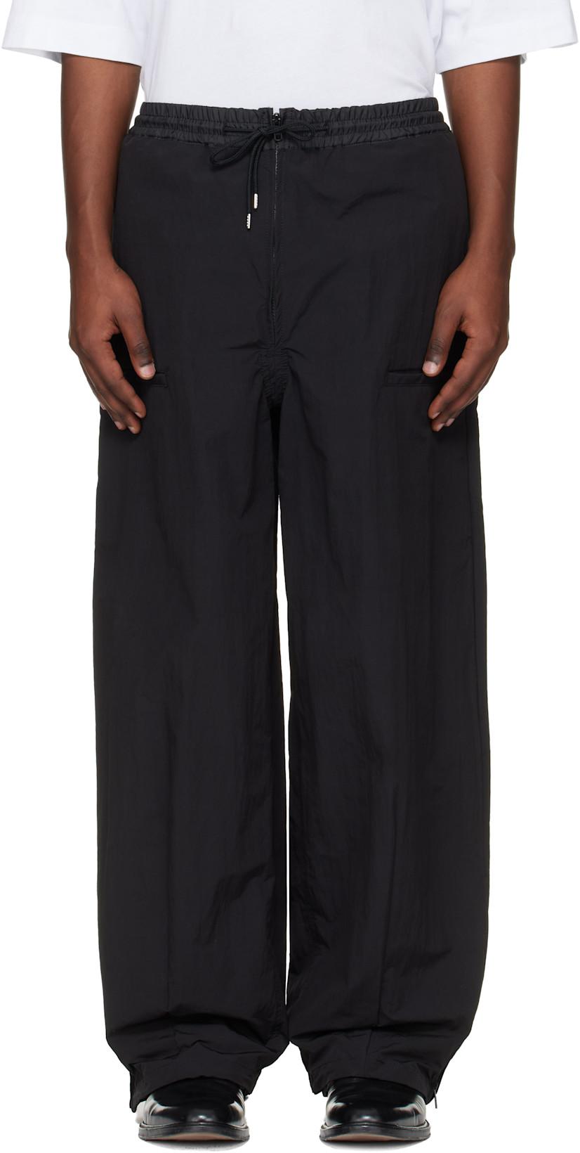 Black Ripstop Trousers by TOGA VIRILIS