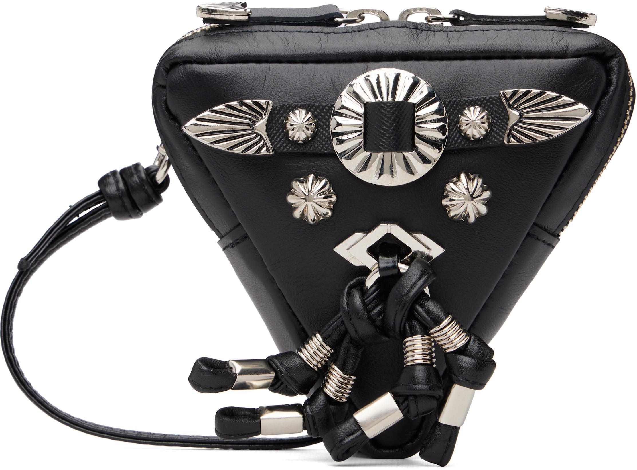 Black Triangle Shoulder Bag by TOGA VIRILIS