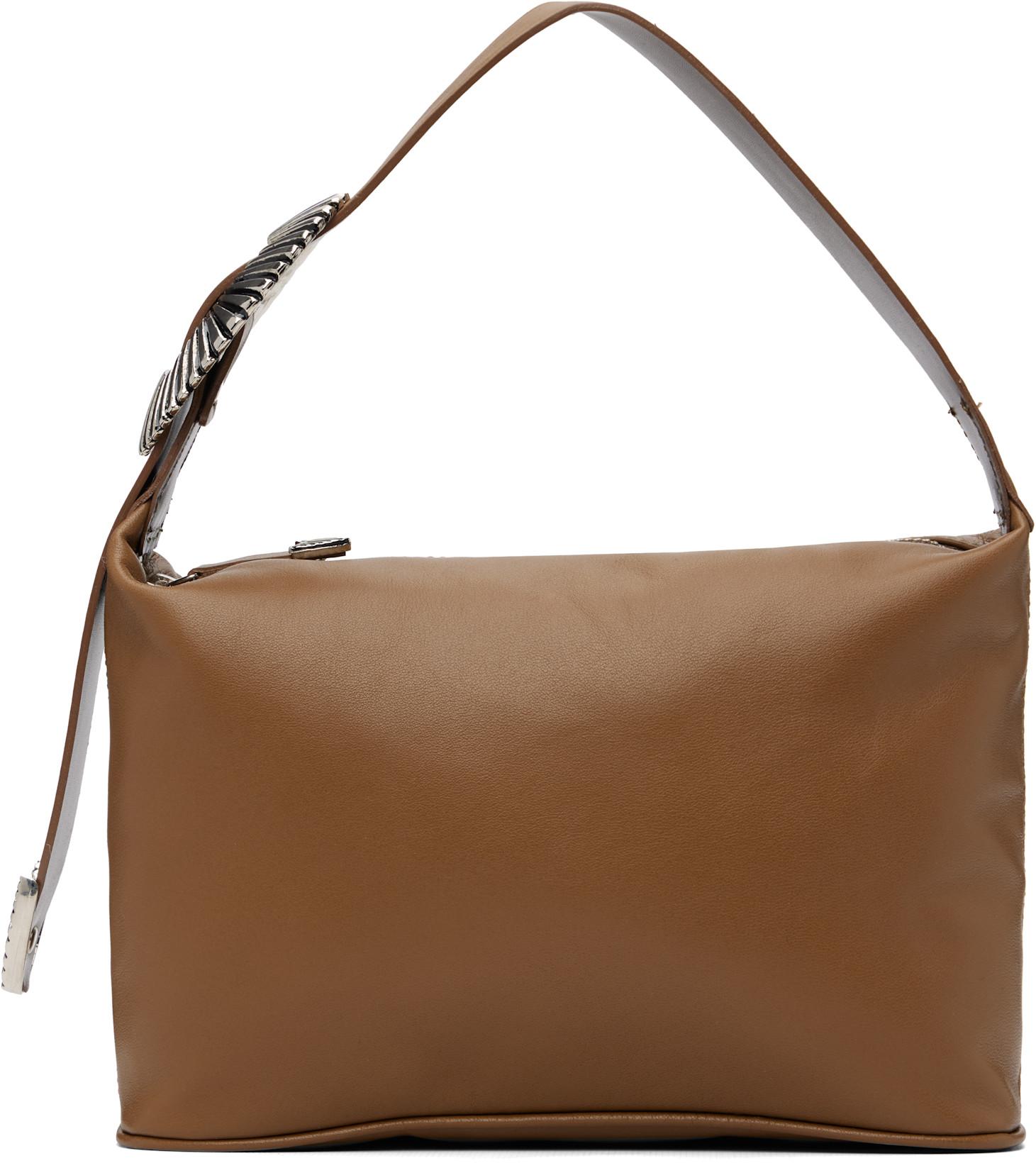 Brown Leather Mini Pouch by TOGA VIRILIS