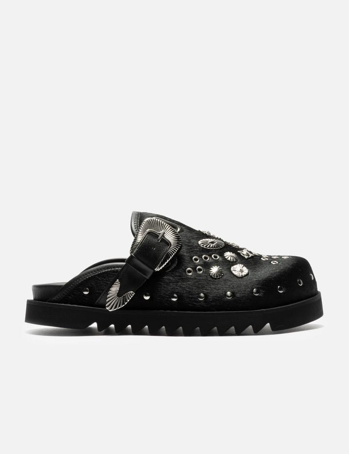 HBX Exclusive Black Pony Mule by TOGA VIRILIS