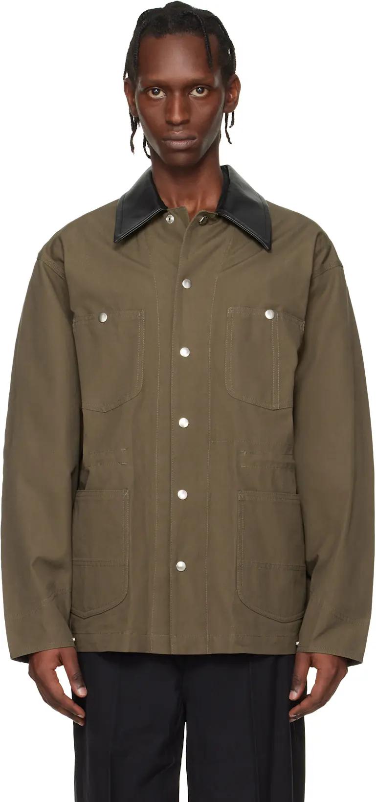 Khaki Canvas Jacket by TOGA VIRILIS