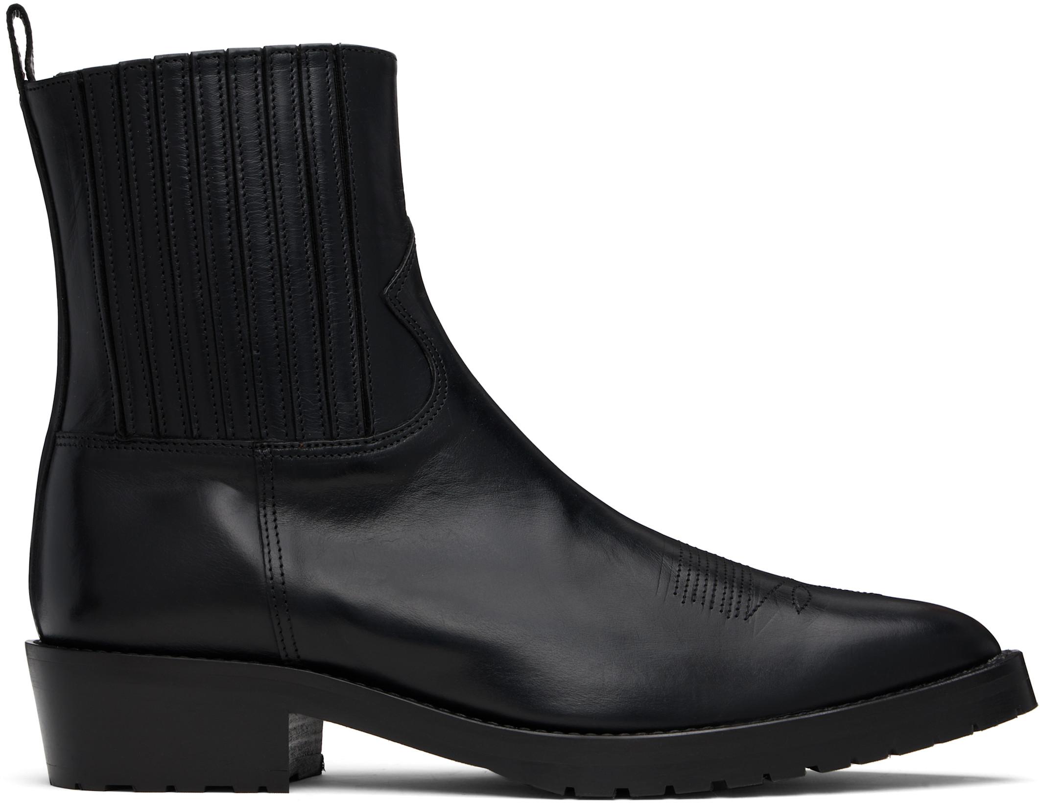 SSENSE Exclusive Black AJ996 Boots by TOGA VIRILIS