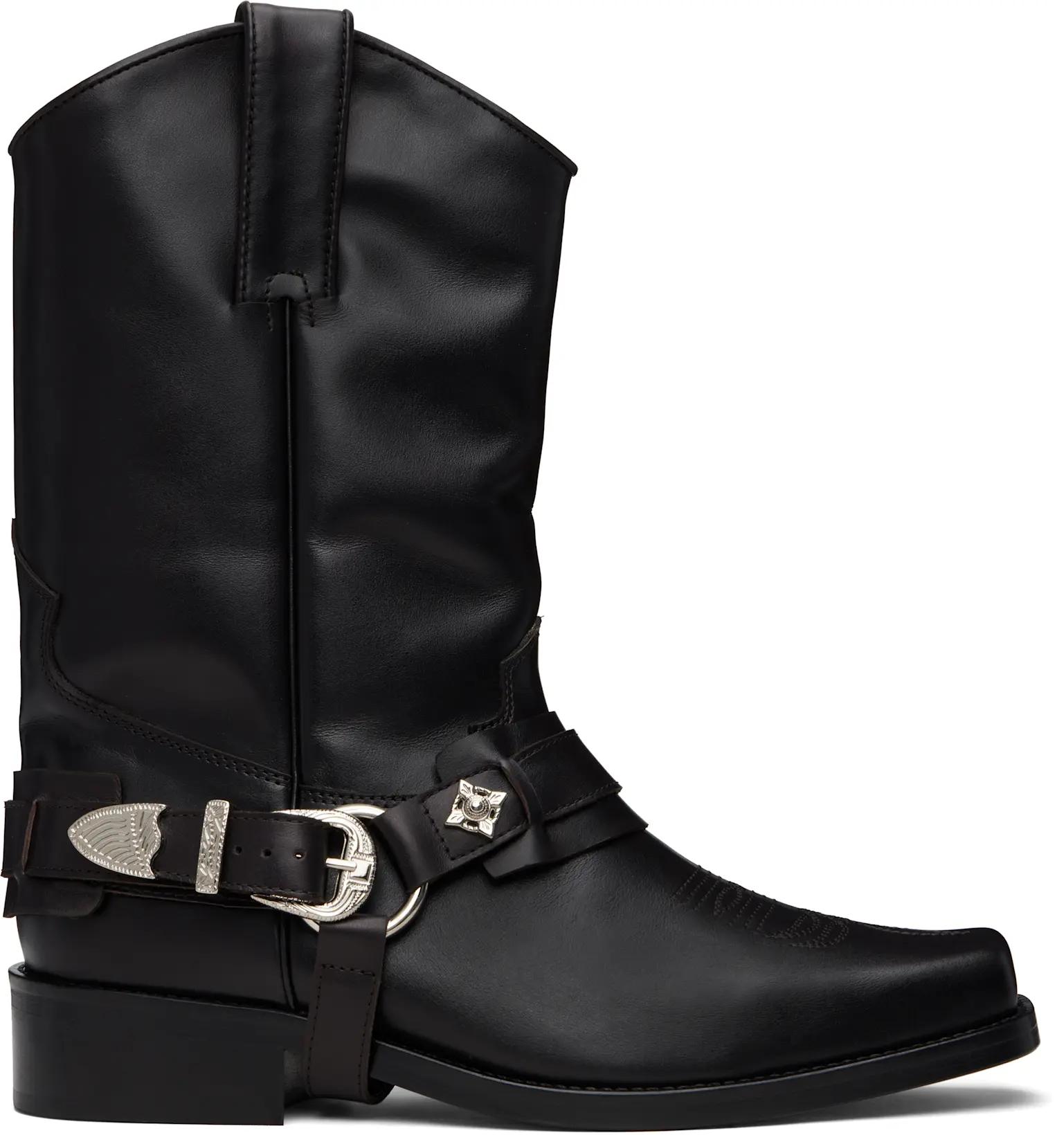 SSENSE Exclusive Brown Leather AJ1178 Boots by TOGA VIRILIS SSENSE Exclusive Brown Leather AJ1178 Boots by TOGA VIRILIS