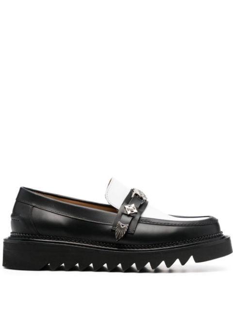 plaque-detailing two-tone loafers by TOGA VIRILIS