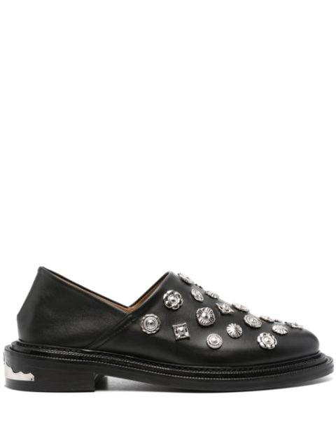stud-embellished leather loafers by TOGA VIRILIS