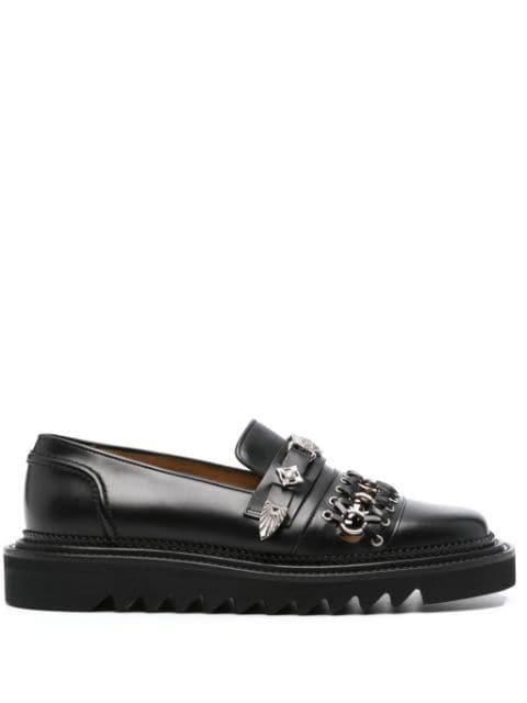 stud-embellished leather loafers by TOGA VIRILIS