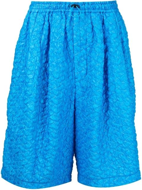 textured drawstring shorts by TOGA VIRILIS