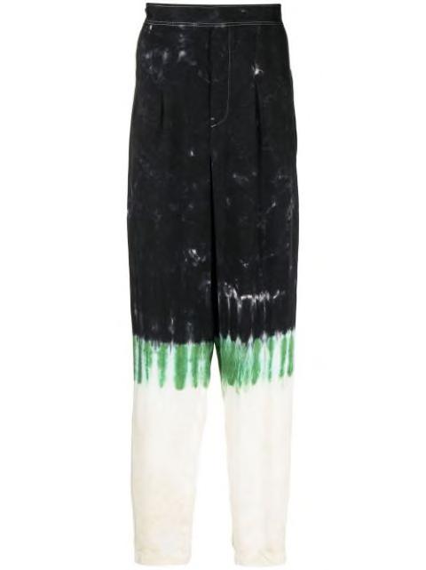 tie-dye print straight-leg trousers by TOGA VIRILIS