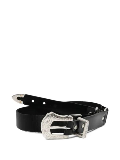 buckle leather belt by TOGA