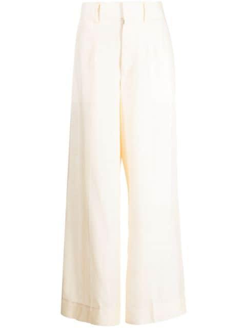 flared rayon trousers by TOGA