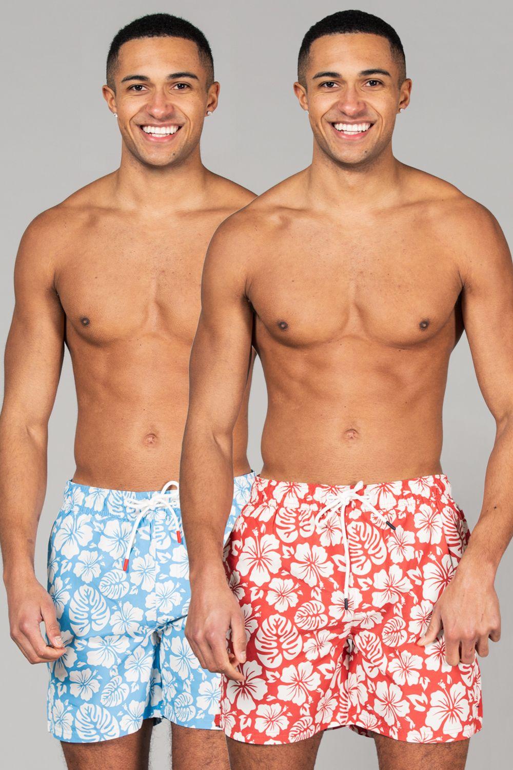 2-Pack Printed Swim Shorts by TOKYO LAUNDRY