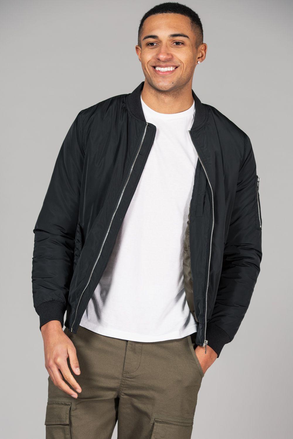 Bomber Jacket with Zip Fastening by TOKYO LAUNDRY