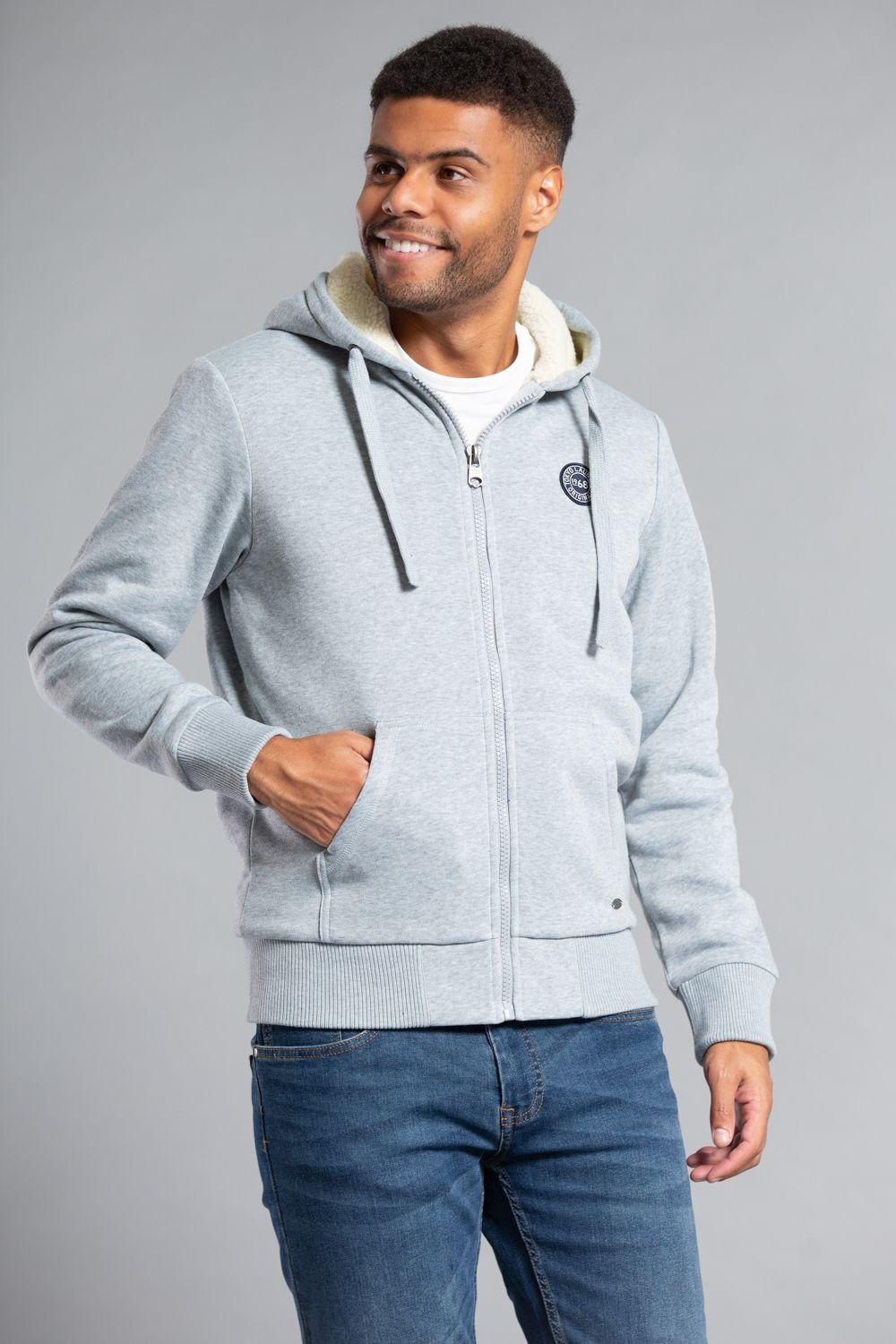 Borg Lined Zip-Through Hoody by TOKYO LAUNDRY