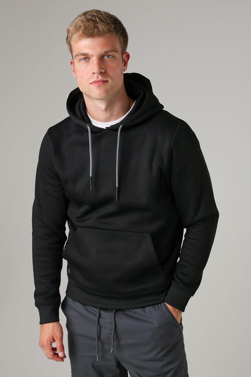 Brushed Back Fleece Drawcord Hoody by TOKYO LAUNDRY