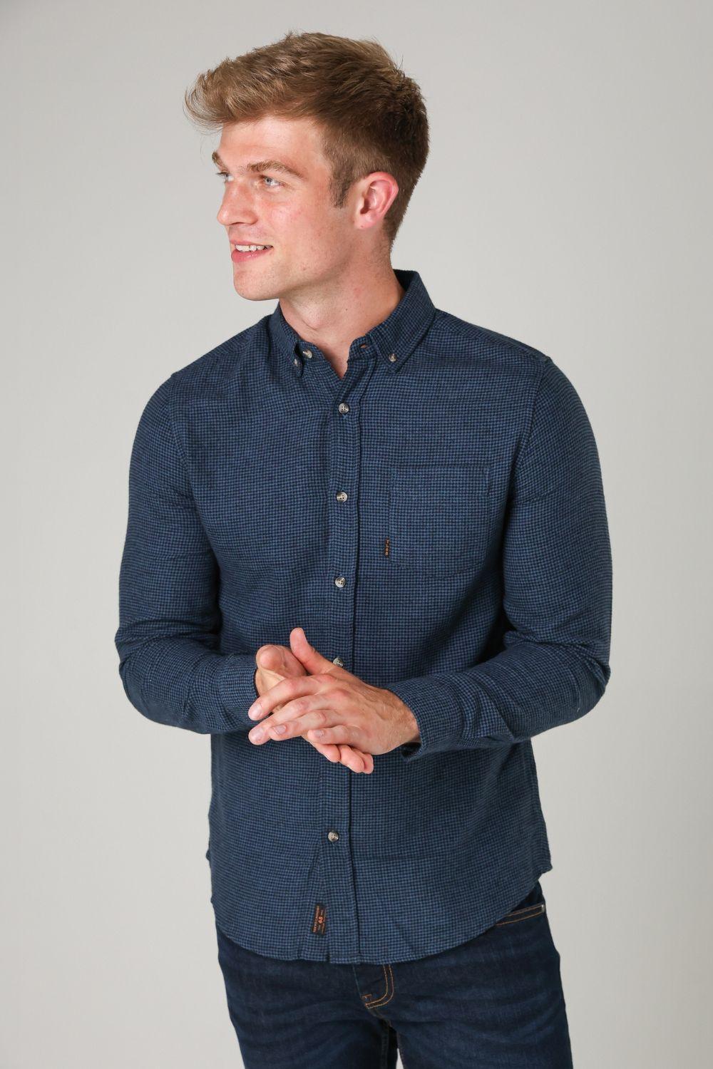 Checked Cotton Long Sleeve Shirt by TOKYO LAUNDRY